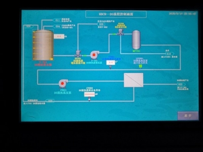 天津海水淡化水處理plc變頻器柜觸摸屏畫(huà)面